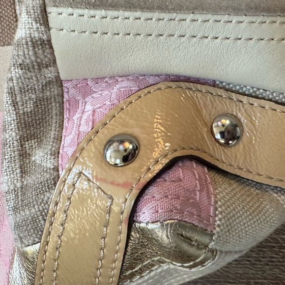 Coach Carly pink patchwork shoulder bag - Picture 8 of 10